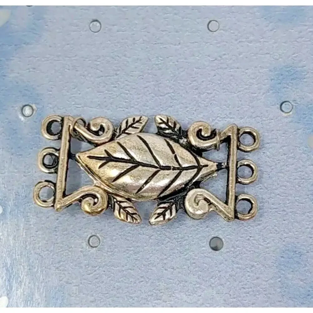 Jewelry Beadwork Supplies Beads Clasps Leaflets Silver Tone‎ Patterns NEW